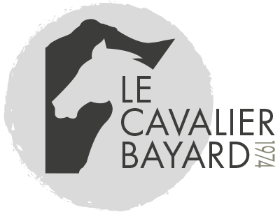 Logo du club d'échecs Le Cavalier Bayard de Saint-Claude dans le Jura.